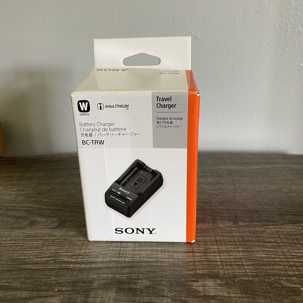 Sony BC-TRW USB Battery Charger for NP-FW50 W Series, Black,LED Indicator Tested